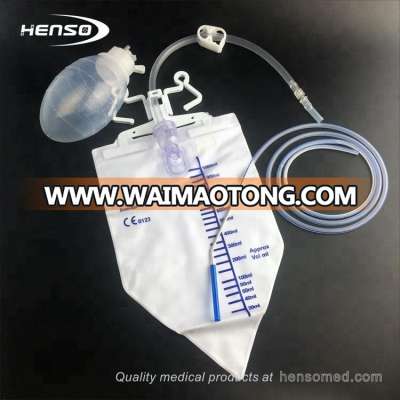 Silicone Wound Drainage System with Drainage Bag