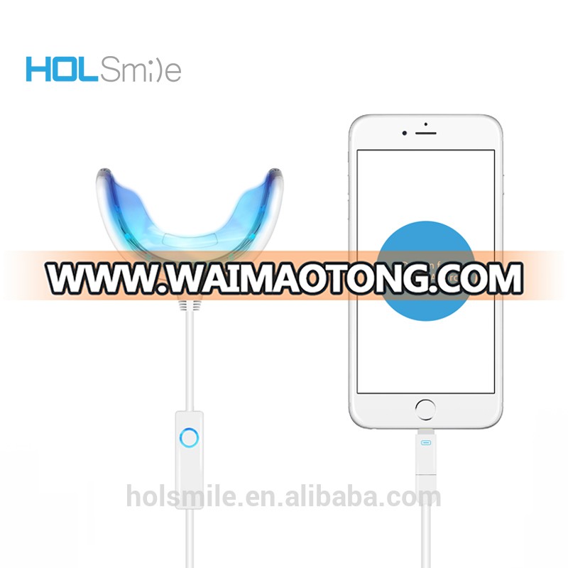 Newest phone connected teeth whitening mini light